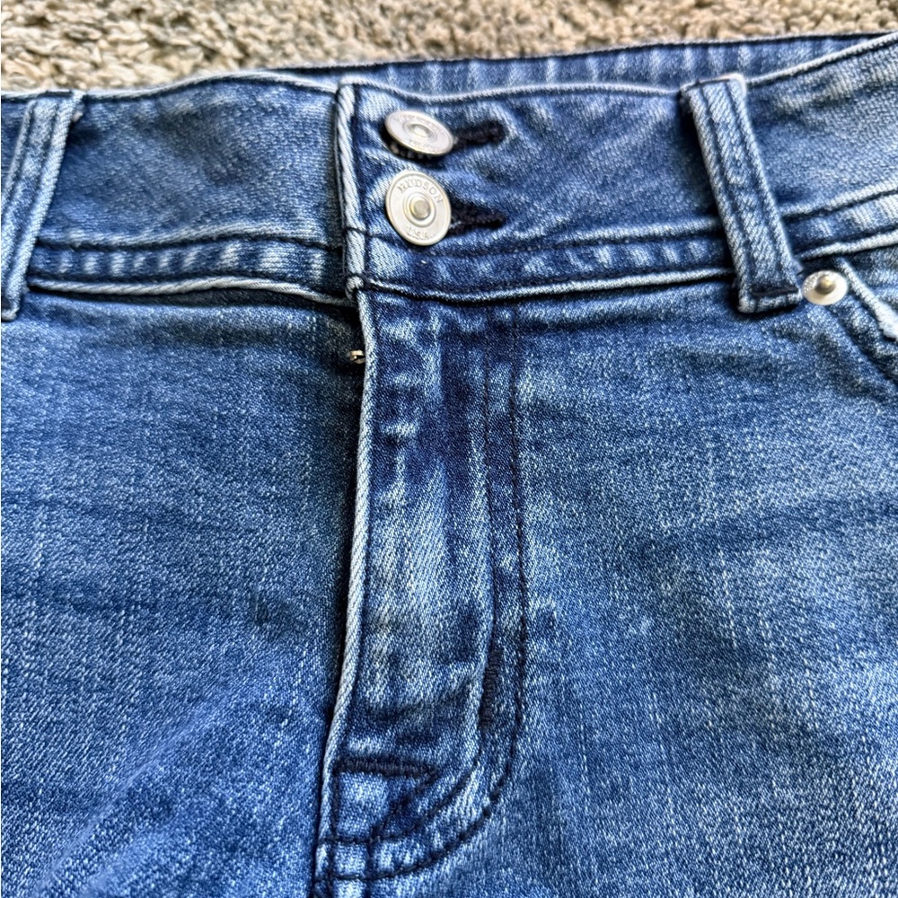 Hudson denim Cutoff Shorts - Blue Distressed Women's Shorts - Picture 5 of 7